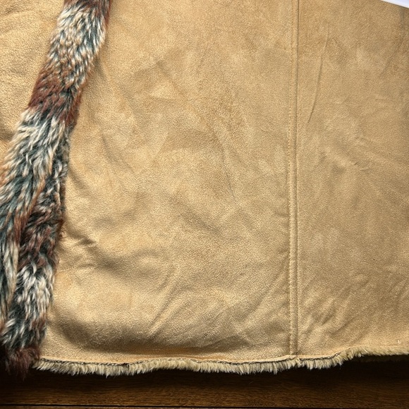 Y2K ,Penny Lane  suede look ,faux fur maxi length coat women 4X,very heavy,boho - Picture 14 of 15